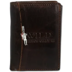 Leder braun Portemonnaie Geldbeutel Wild Things Only OPJ113N