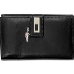 Leder schwarz XXL Portemonnaie Brieftasche Old River OPD715S
