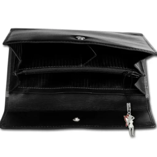 Leder schwarz XXL Portemonnaie Brieftasche Old River OPD715S
