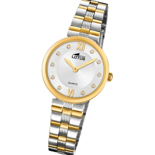 LOTUS Damen Armbanduhr Bliss 18542/3 Quarz Edelstahl silber gold UL18542/3