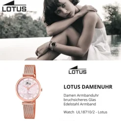 LOTUS Damen Armbanduhr Bliss 18710/2 Quarz Edelstahl rose UL18710/2