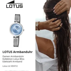 LOTUS Damen Armbanduhr Bliss 18597/2 Quarz Edelstahl silber UL18597/2