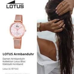 LOTUS Damen Armbanduhr Bliss 18710/2 Quarz Edelstahl rose UL18710/2