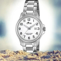 LOTUS Damen Armbanduhr Classic 18655/1 Quarz Edelstahl silber UL18655/1