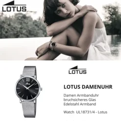 Lotus Damen Armbanduhr Smart Casual 18731/4 Analog Edelstahl silber UL18731/4