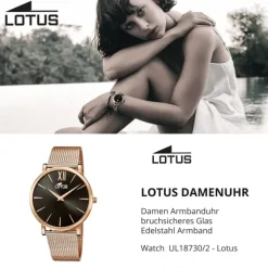 Lotus Damen Armbanduhr Smart Casual 18730/2 Analog Edelstahl rosegold UL18730/2