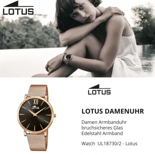Lotus Damen Armbanduhr Smart Casual 18730/2 Analog Edelstahl rosegold UL18730/2
