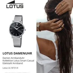 Lotus Damen Armbanduhr Smart Casual 18731/4 Analog Edelstahl silber UL18731/4