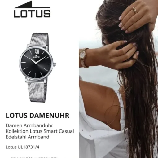 Lotus Damen Armbanduhr Smart Casual 18731/4 Analog Edelstahl silber UL18731/4