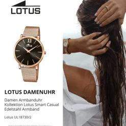 Lotus Damen Armbanduhr Smart Casual 18730/2 Analog Edelstahl rosegold UL18730/2