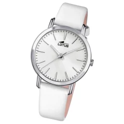 Lotus Damen Armbanduhr Trendy 18738/1 Analog Leder weiß UL18738/1