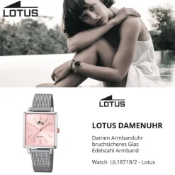 LOTUS Damen Armbanduhr Trendy 18718/2 Quarz Edelstahl silber UL18718/2
