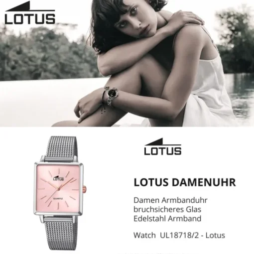 LOTUS Damen Armbanduhr Trendy 18718/2 Quarz Edelstahl silber UL18718/2