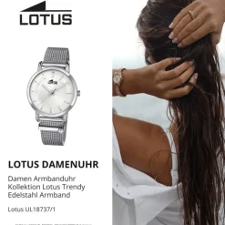 Lotus Damen Armbanduhr Trendy 18737/1 Analog Edelstahl silber UL18737/1