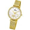 LOTUS Damen Armbanduhr Zirkonias 18619/1 Edelstahl gold UL18619/1