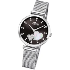 LOTUS Damen Armbanduhr Zirkonias 18615/4 Edelstahl silber UL18615/4