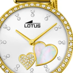 LOTUS Damen Armbanduhr Zirkonias 18619/1 Edelstahl gold UL18619/1