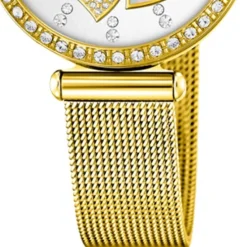 LOTUS Damen Armbanduhr Zirkonias 18619/1 Edelstahl gold UL18619/1