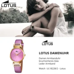 LOTUS Damen-Uhr - Woman/Trendy/Lady - Analog - Quarz - Leder - UL18228/2