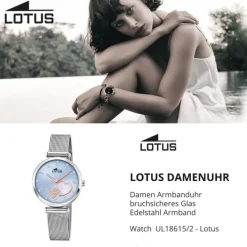 Lotus Damenuhr Bliss Armbanduhr Edelstahl silber UL18615/2