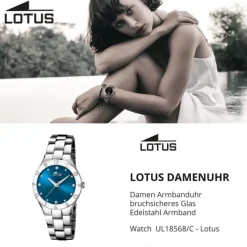 Lotus Damenuhr Bliss Armbanduhr Edelstahl silber UL18568/C