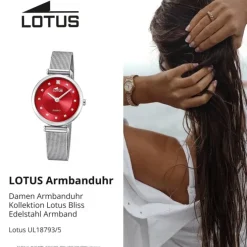 Lotus Damenuhr Bliss Armbanduhr Edelstahl silber UL18793/5