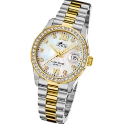Lotus Damenuhr Edelstahl silber gold Lotus Classic Armbanduhr UL18978/1