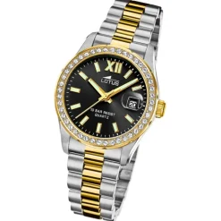 Lotus Damenuhr Edelstahl silber gold Lotus Classic Armbanduhr UL18978/3