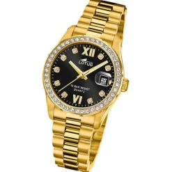 Lotus Damenuhr Edelstahl gold Lotus Classic Armbanduhr UL18979/2