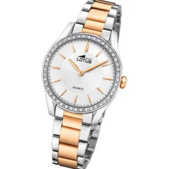 Lotus Damenuhr Edelstahl silbergold Lotus Classic Armbanduhr UL18798/1