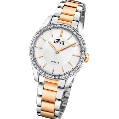 Lotus Damenuhr Edelstahl silbergold Lotus Classic Armbanduhr UL18798/1
