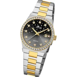 Lotus Damenuhr Edelstahl silbergold Lotus Classic Armbanduhr UL18886/4