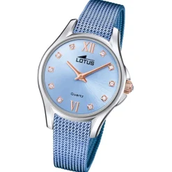 Lotus Damenuhr Edelstahl blau Lotus Classic Armbanduhr UL18799/2