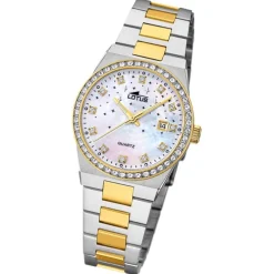Lotus Damenuhr Edelstahl silbergold Lotus Classic Armbanduhr UL18886/1