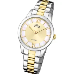 Lotus Damenuhr Edelstahl silber gold Lotus Classic Armbanduhr UL18890/1