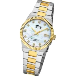 Lotus Damenuhr Edelstahl silbergold Lotus Classic Armbanduhr UL18839/1