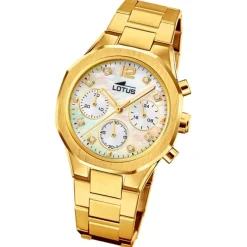 Lotus Damenuhr Edelstahl gold Lotus Classic Armbanduhr UL18871/1