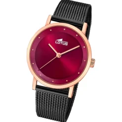 Lotus Damenuhr Edelstahl schwarz Lotus Classic Armbanduhr UL18880/1