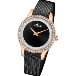 Lotus Damenuhr Edelstahl schwarz Lotus Classic Armbanduhr UL18828/2