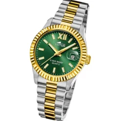 Lotus Damenuhr Edelstahl silber gold Lotus Classic Armbanduhr UL18931/3