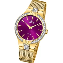 Lotus Damenuhr Edelstahl gold Lotus Classic Armbanduhr UL18895/3