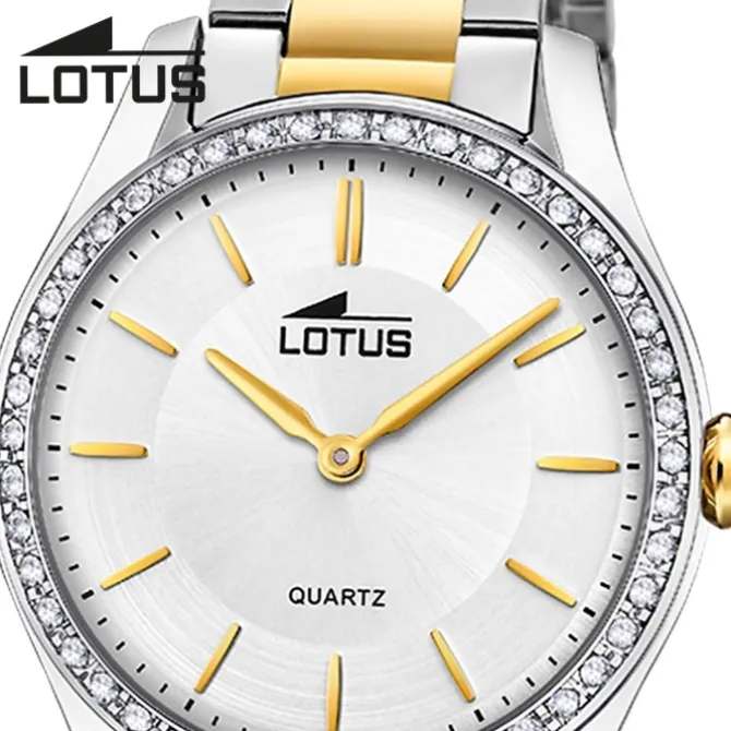 Lotus Damenuhr Edelstahl silbergold Lotus Classic Armbanduhr UL18797/1