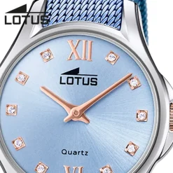 Lotus Damenuhr Edelstahl blau Lotus Classic Armbanduhr UL18799/2