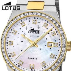 Lotus Damenuhr Edelstahl silbergold Lotus Classic Armbanduhr UL18886/1