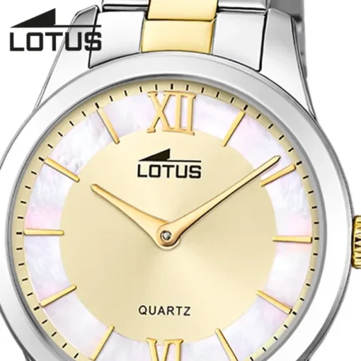 Lotus Damenuhr Edelstahl silber gold Lotus Classic Armbanduhr UL18890/1