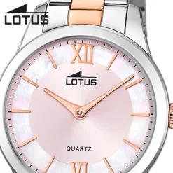 Lotus Damenuhr Edelstahl silber gold Lotus Classic Armbanduhr UL18891/1