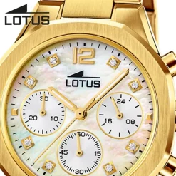 Lotus Damenuhr Edelstahl gold Lotus Classic Armbanduhr UL18871/1