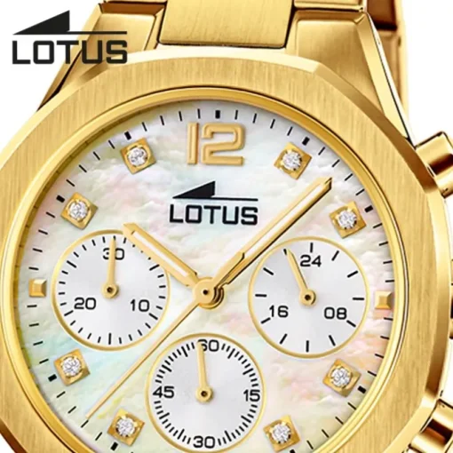 Lotus Damenuhr Edelstahl gold Lotus Classic Armbanduhr UL18871/1