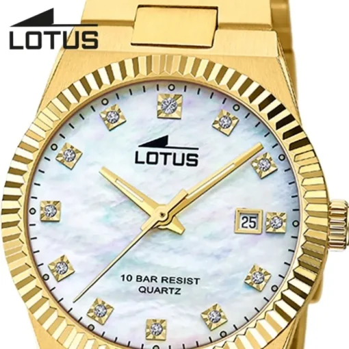 Lotus Damenuhr Edelstahl gold Lotus Classic Armbanduhr UL18840/1