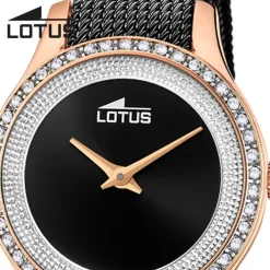 Lotus Damenuhr Edelstahl schwarz Lotus Classic Armbanduhr UL18828/2